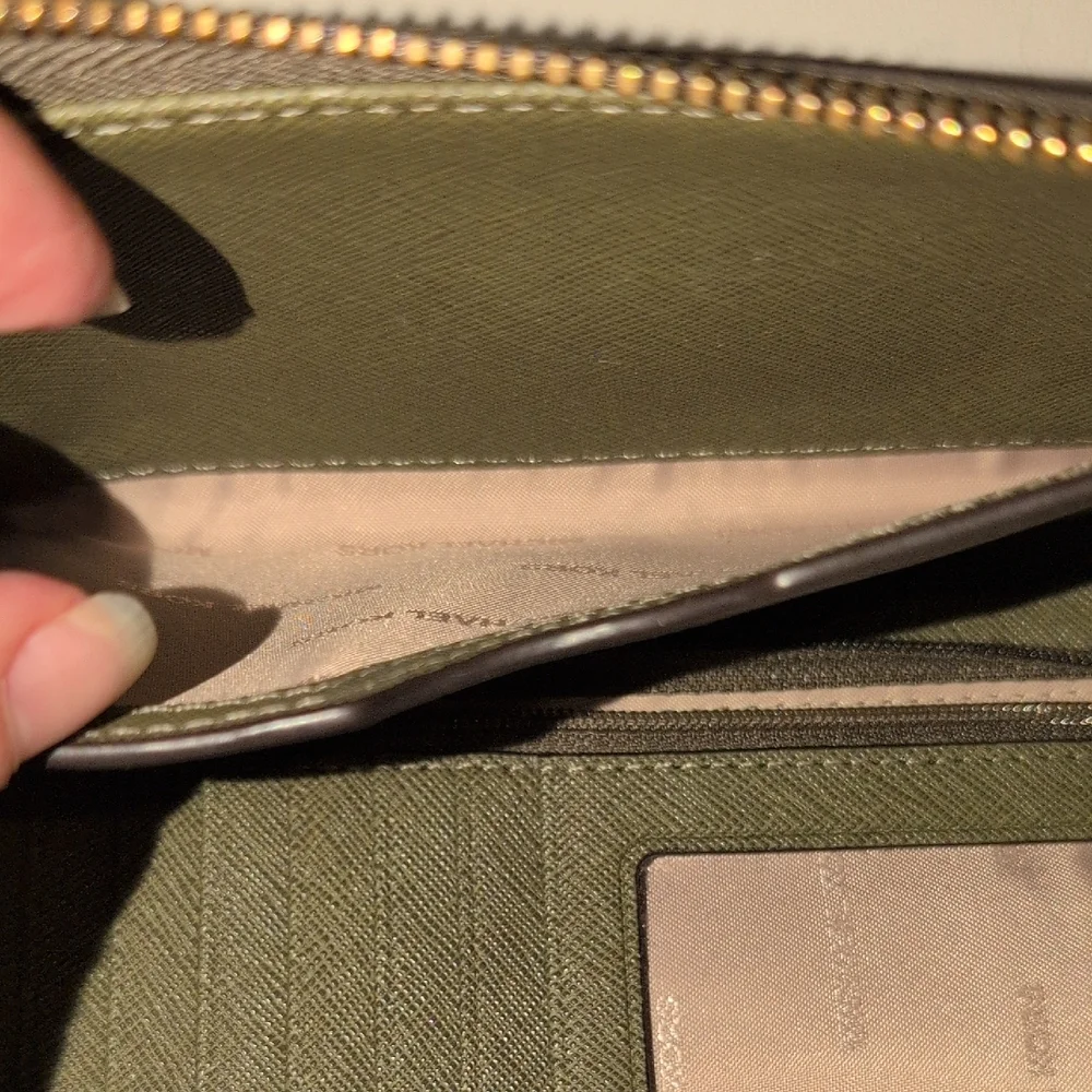 Michael Kors Dark Gray Zip Wallet